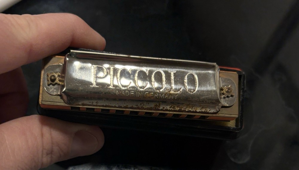 Hohner Piccolo Vintage Harmonica Made in Germany W/ Plastic Case (read)