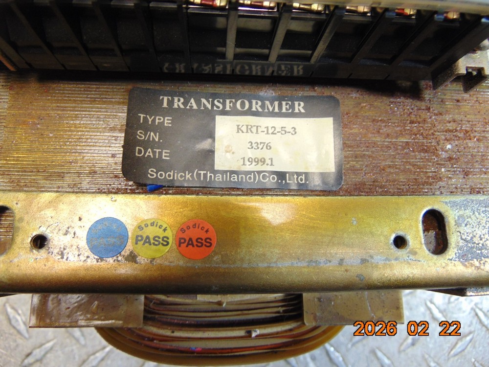 SODICK KRT12-5-3 TRANSFORMER