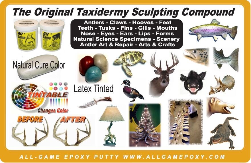 Antler Art Epoxy Material All Game - CREATE RESTORE POINTS TINES SMALL 8oz Set