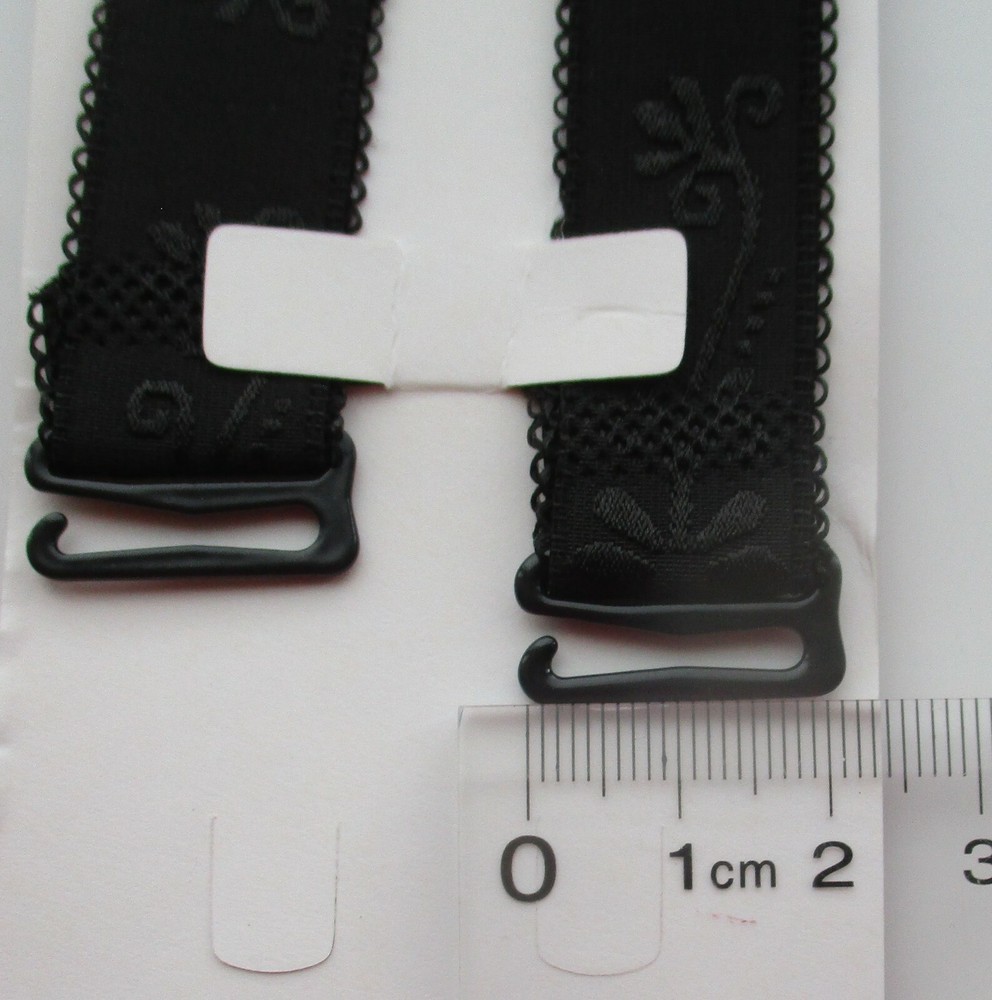 Sally’s ® Replacement Bra Straps Adjustable Detachable -1.8 CM -BLACK FAST POST