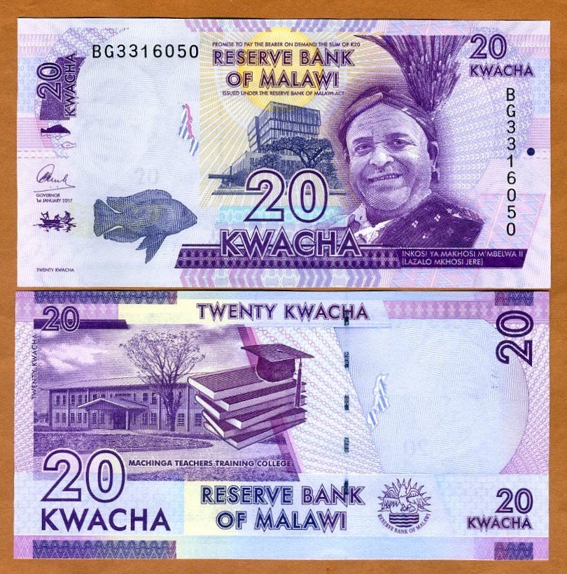 Malawi, 20 Kwacha, 2017, P-New, UNC