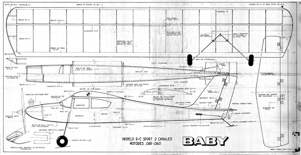 BABY .049 BALSA LASER KIT PILOT VERSION LIGHT FROM DEGA HOBBIES