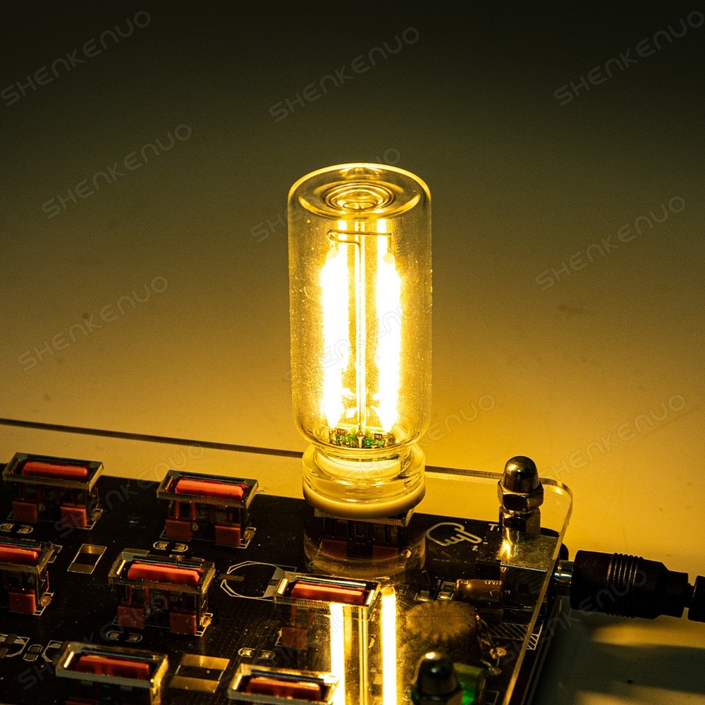 2Pc Portable USB Night Light Bulb Touch Dimmable Car Interior Ambient Warm White