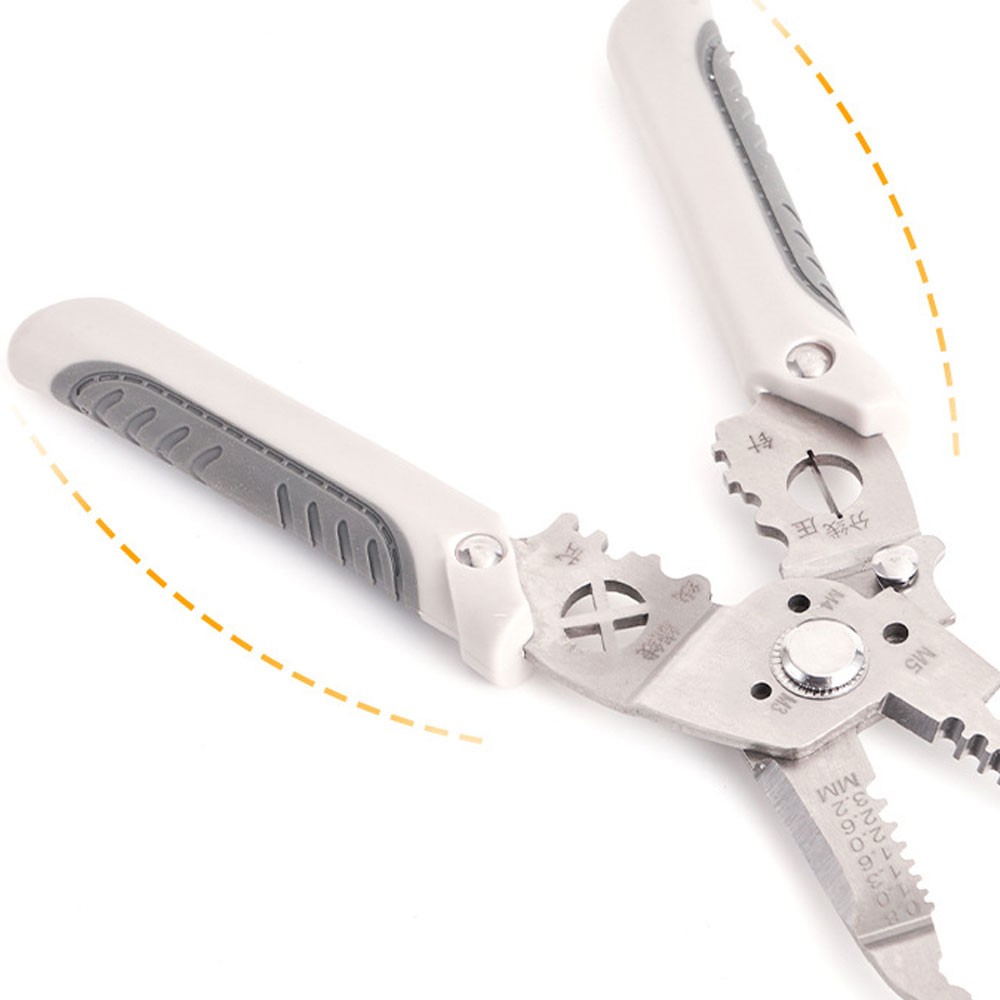 Wire Stripper Cutter Stainless Steel Wire Stripping Tool, Multi-Function CW