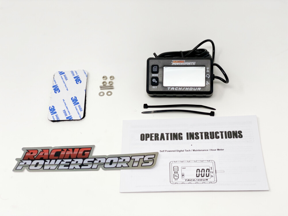RacingPowerSports Engine Hour Meter & Tachometer Waterproof Motorcycle Jet-Ski