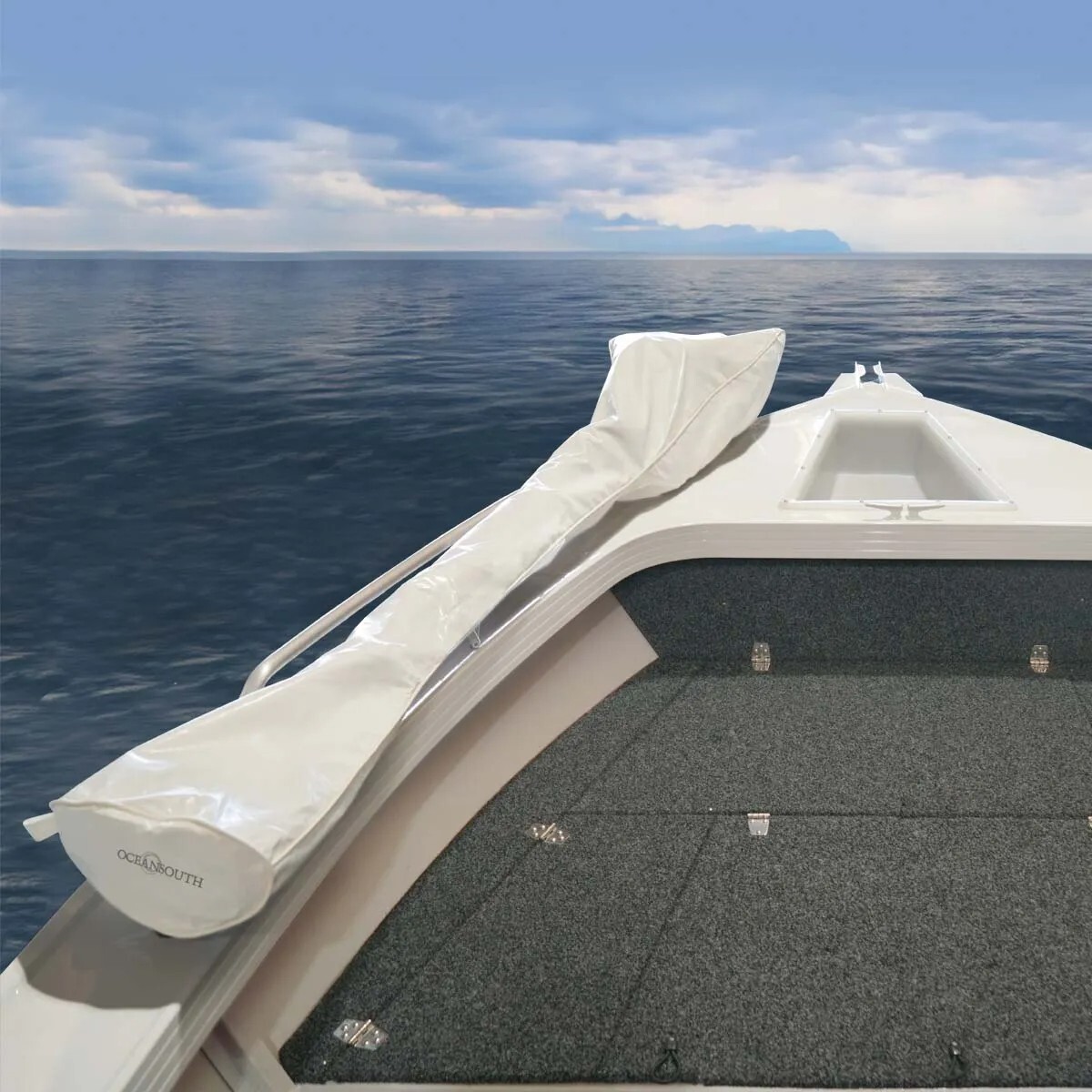 Oceansouth MINN KOTA trolling Motor Cover (Riptide Ulterra, 72", Gray)