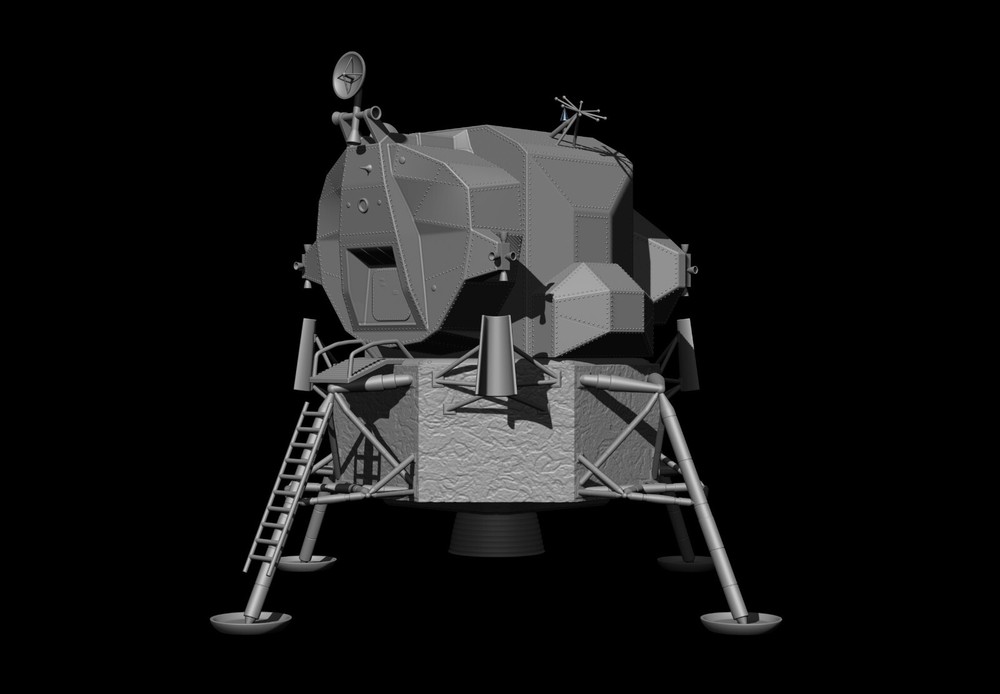 Lunar Module Apollo 11 - STL-OBJ FILES FOR 3D printers