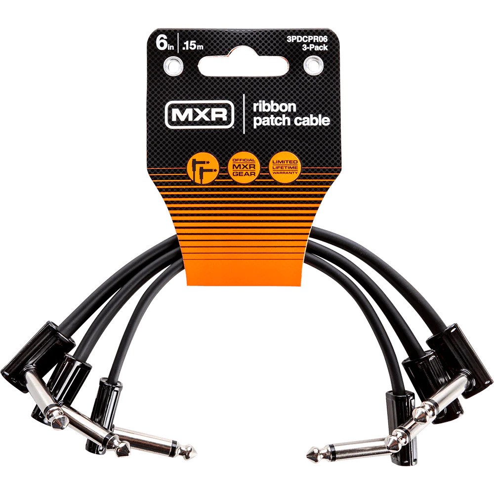 MXR 6-Inch Ribbon Patch Cables, 3-Pack – 3PDCPR06