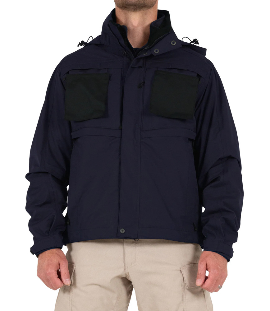 NWT FIRST TACTICAL MENS TACTIX SYSTEM JACKET MIDNIGHT NAVY 118502 MEDIUM REGULAR