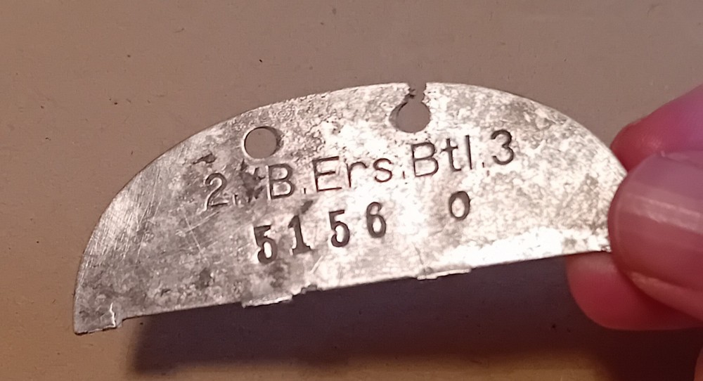 Original Ww2 German Half Dogtag Identification Discs KIA x5