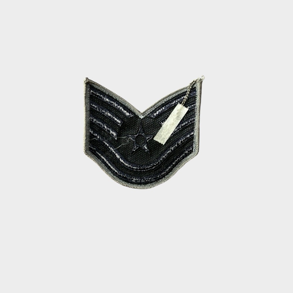 US Air Force Senior Airman Patch Black Grey