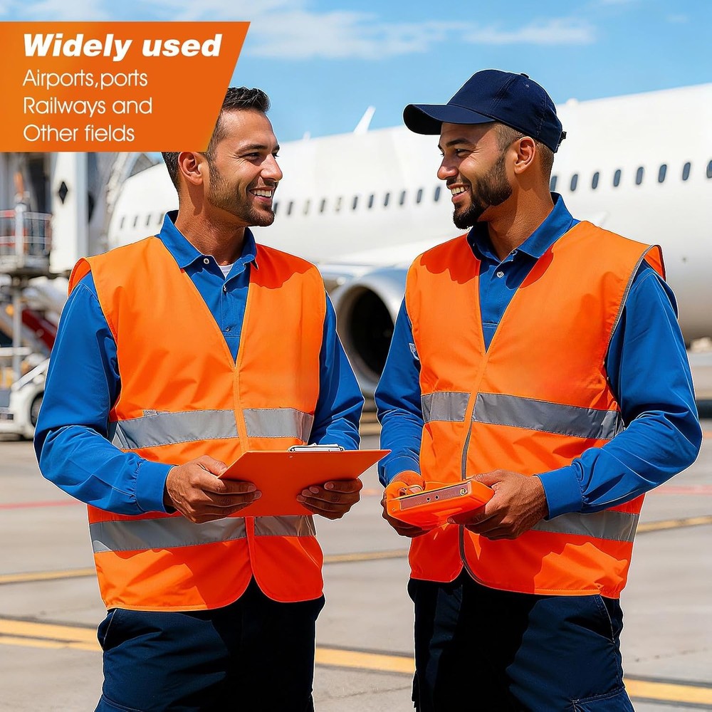 High Visibility Safety Vest Reflective Mesh Breathable Construction Work