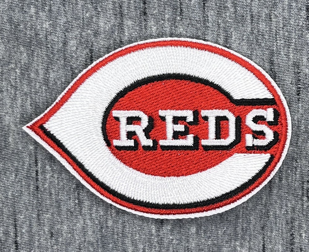 CINCINNATI REDS  EMBROIDERED IRON ON PATCH 2” X 3” FREE SHIPPING