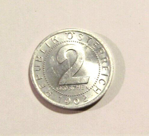 Austria 1962 2 Groschen unc Coin