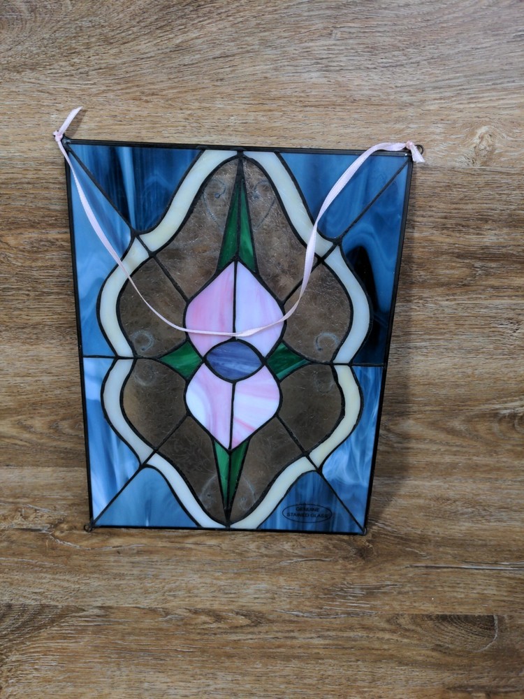 Stained Glass Light Catcher Muli- Colored 12.5" × 9.5"