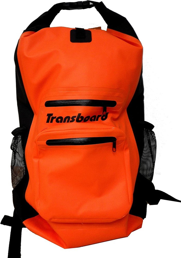 Transboard Waterproof Orange Backpack for Outdoor Activities
