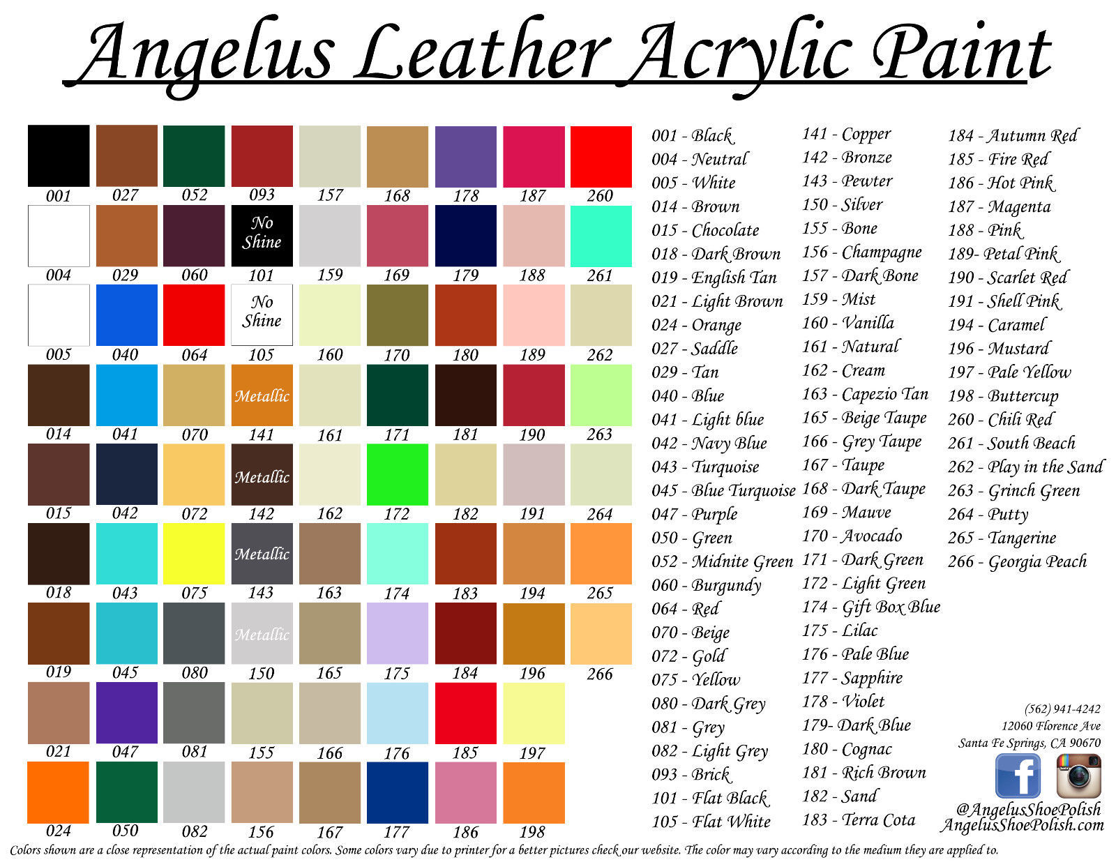 Angelus Acrylic Shoes Boots Handbags Leather Paint/Dye 1 oz/29.5 mL
