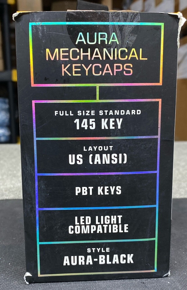 Glorious Aura Mechanical Keyboard Keycaps V2 - Black