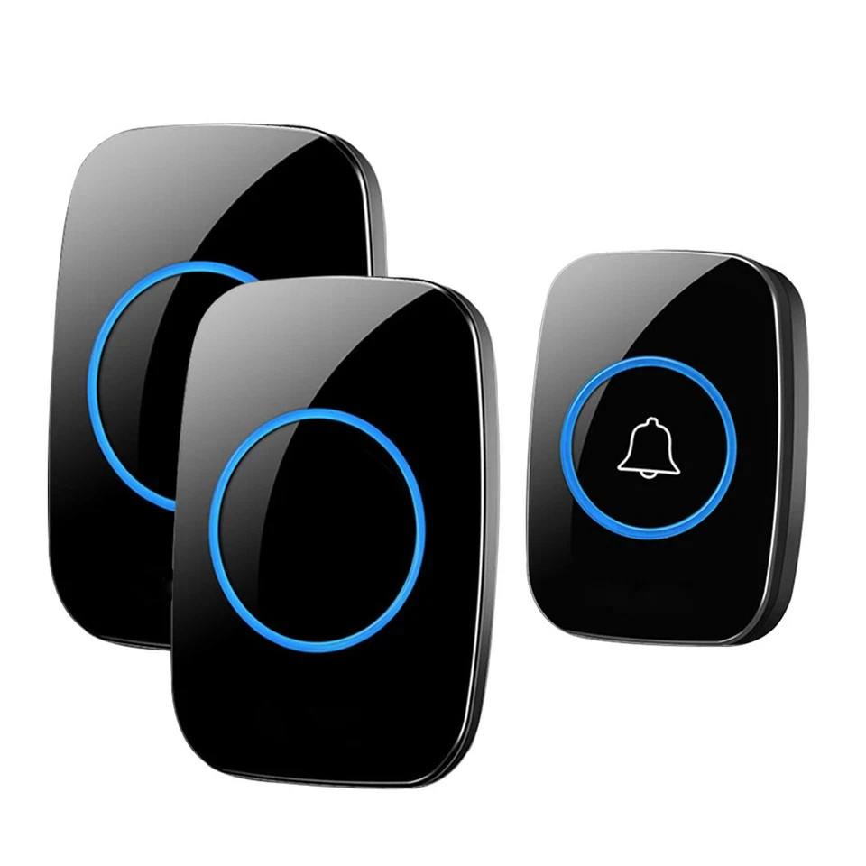 1000FT Wireless Doorbell Waterproof 2 Plugin Receiver Adjustable Volume 38 Chime