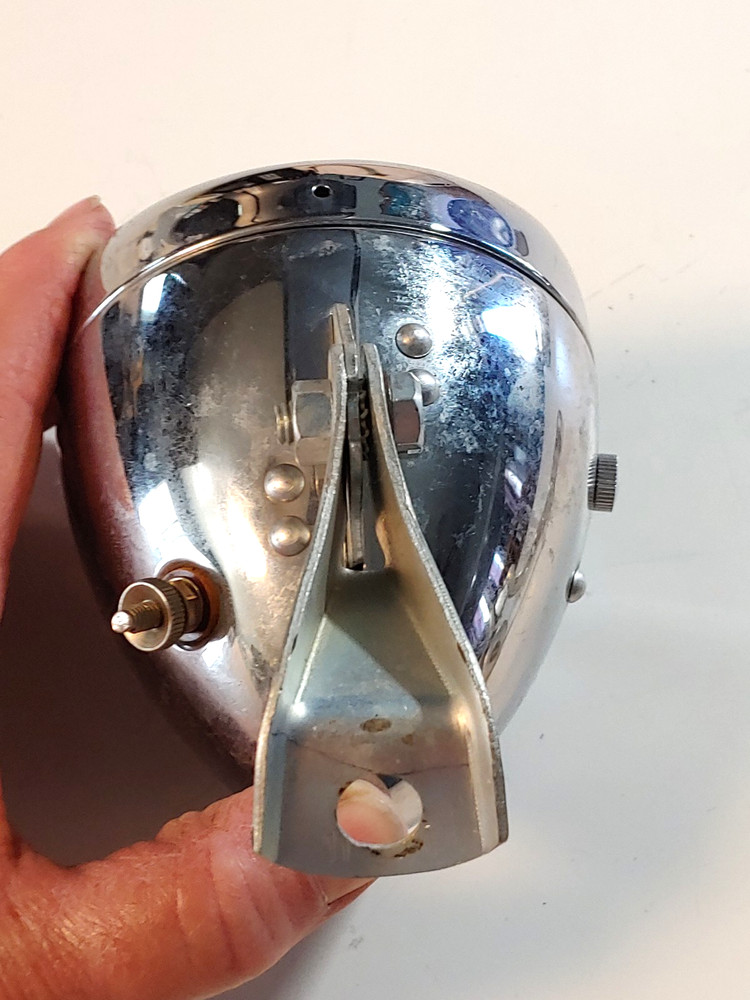 Vintage Royce Deluxe Bicycle Head Lamp With Mounting Bracket - UNTESTED