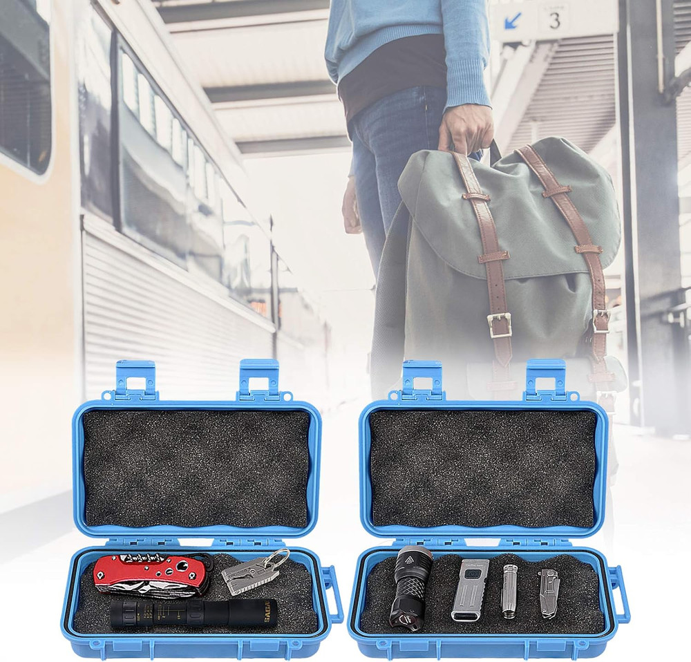 Waterproof Shockproof Box, Plastic Protective Hard Case, Outdoor Survival Box Ha