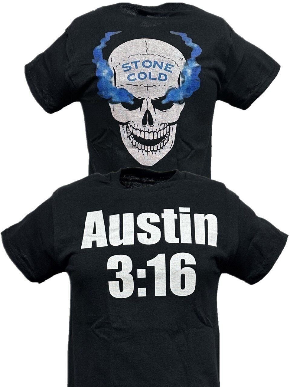 Stone Cold Steve Austin 3:16 Smoking Skull Mens T-shirt