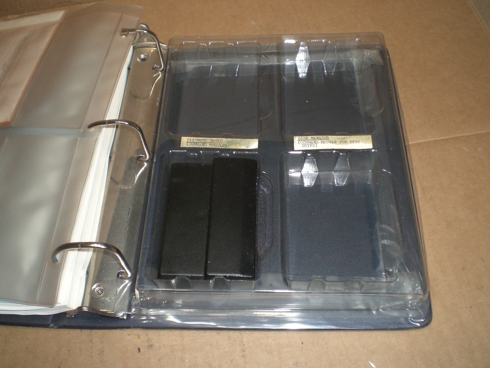 Vintage Texas TI-99/4a Microsoft Multiplan Original Binder Manual and software