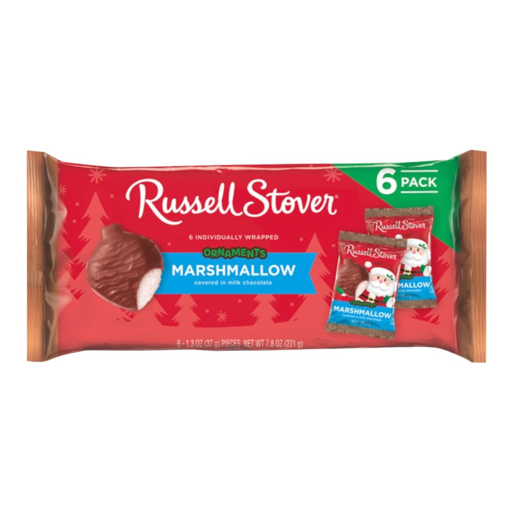 Milk Chocolate Marshmallow Santa 6-Pack, 6 Oz. Bar