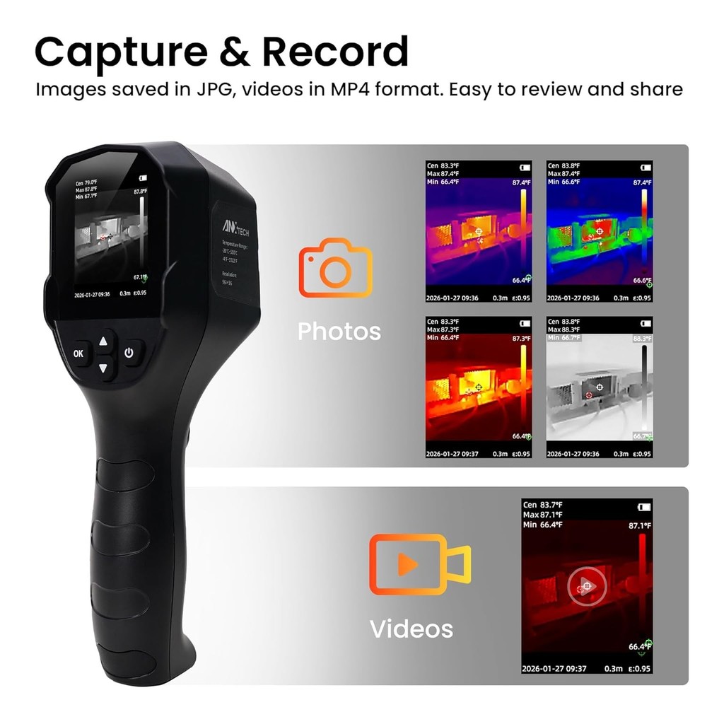 TISR Resolution 240x240 Handheld Infrared Thermal Imaging Camera