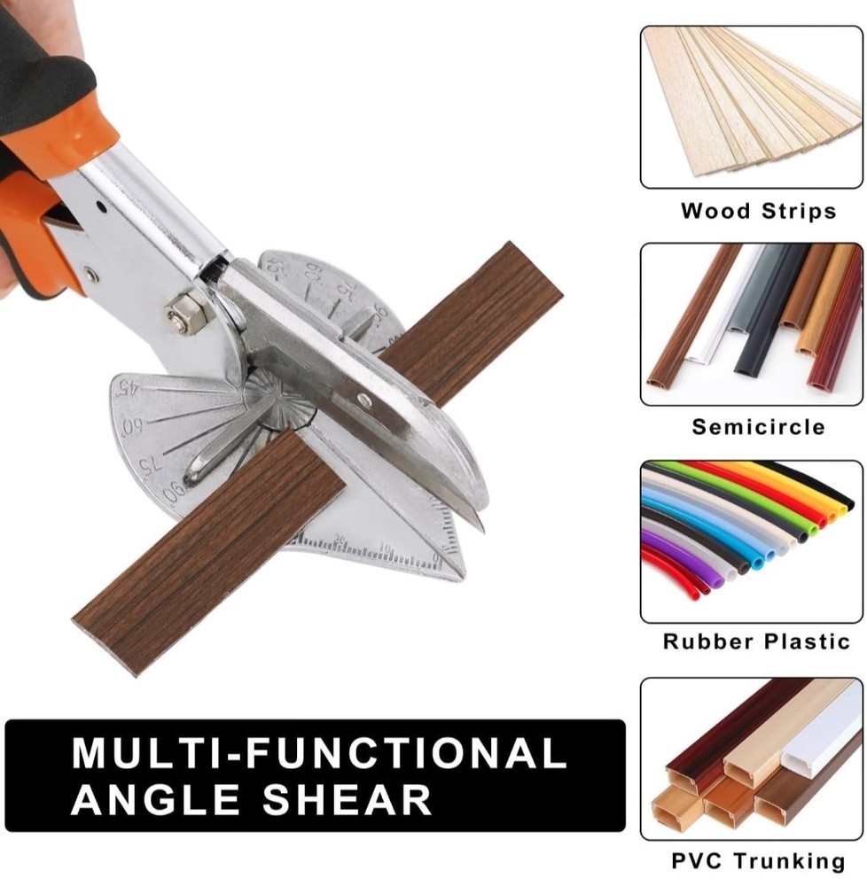 Miter Shears w/ Extra Blades 45-135 Degree Cutter Tool