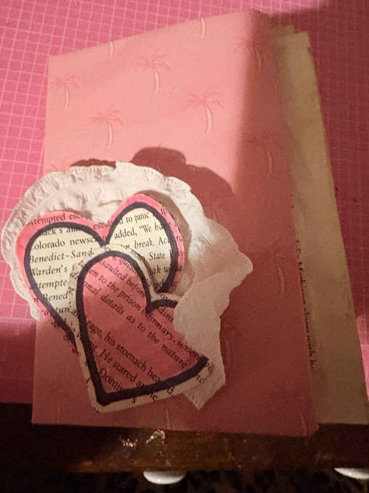 Small Handmade Junk Journal with Ephemera and Stickers