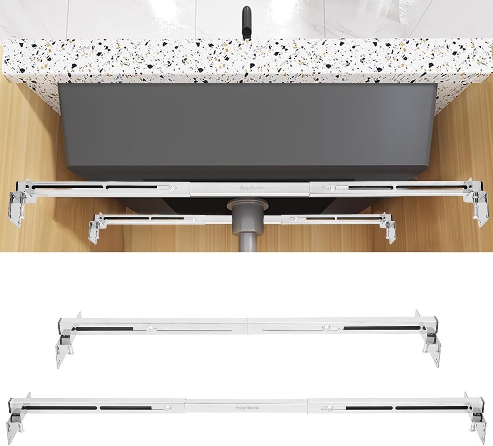 Undermount Sink Support Brackets Adjustable Stainless Steel Brackets & Support