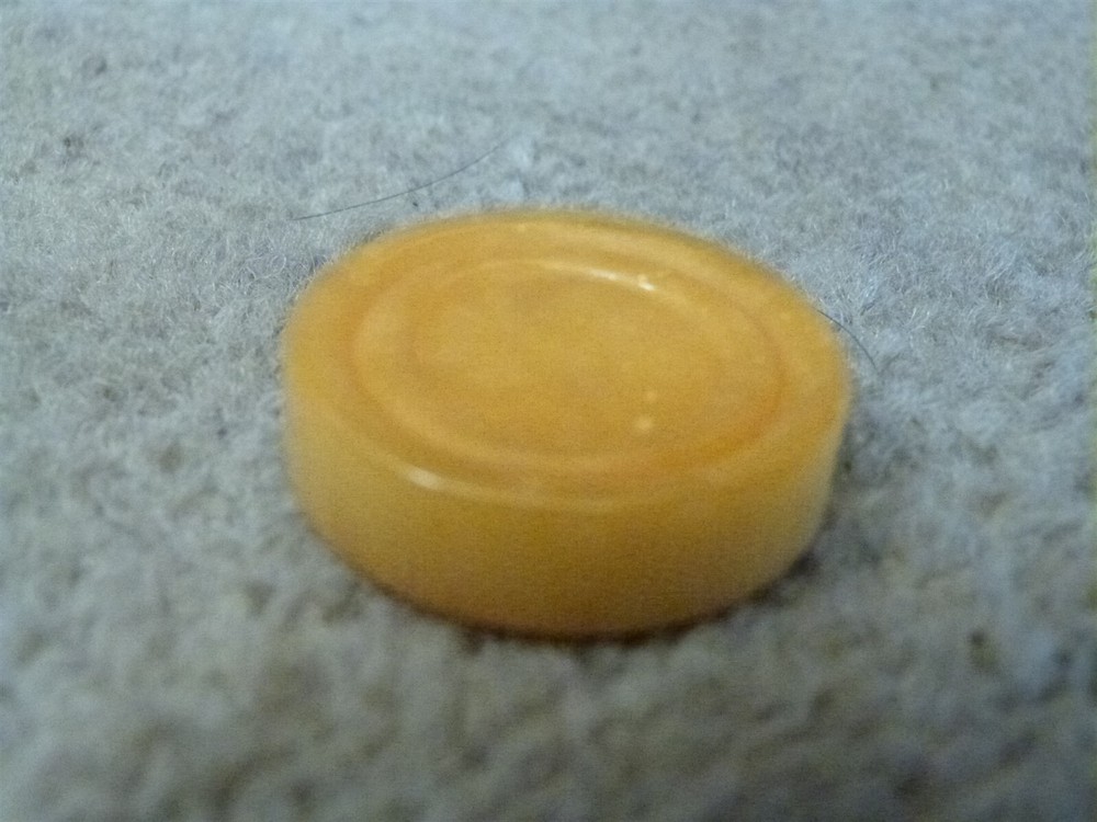 VTG Turned BAKELITE Replacement Backgammon Piece SWIRL BUTTERSCOTCH 1.2"