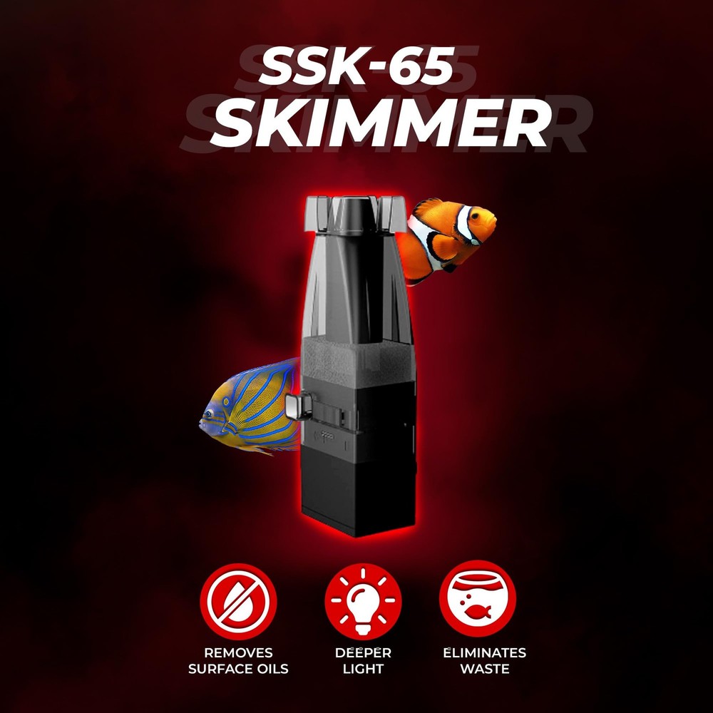 Aquarium Surface Skimmer â€“ 65 GPH Flow Rate â€“ Efficient Waste Removal â€“...