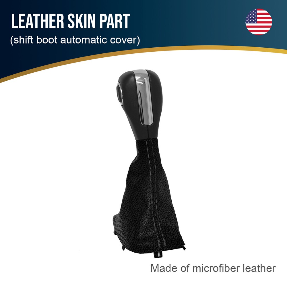 Fits 2011-2019 Ford Explorer Leather Automatic Shift Boot Black
