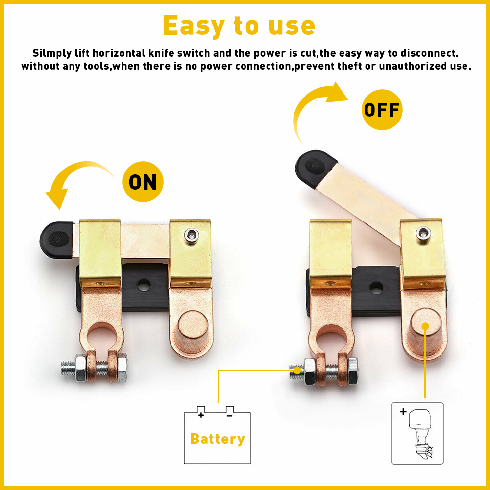 Car Battery Terminal Connectors 1PCS Release Quick Disconnect Positive Negative