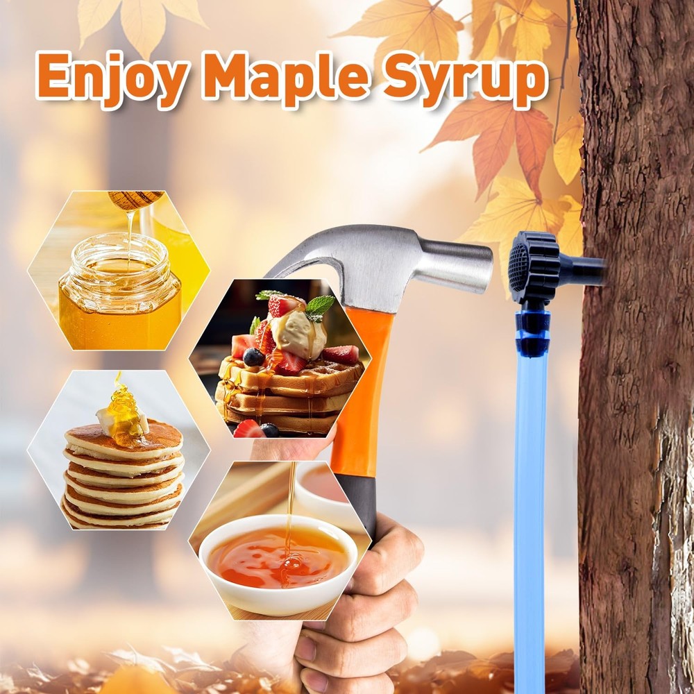 15 Sets Maple Syrup Tree Tapping Kit - (15) 5/16" Taps for Maple Trees, 44.3Ft T