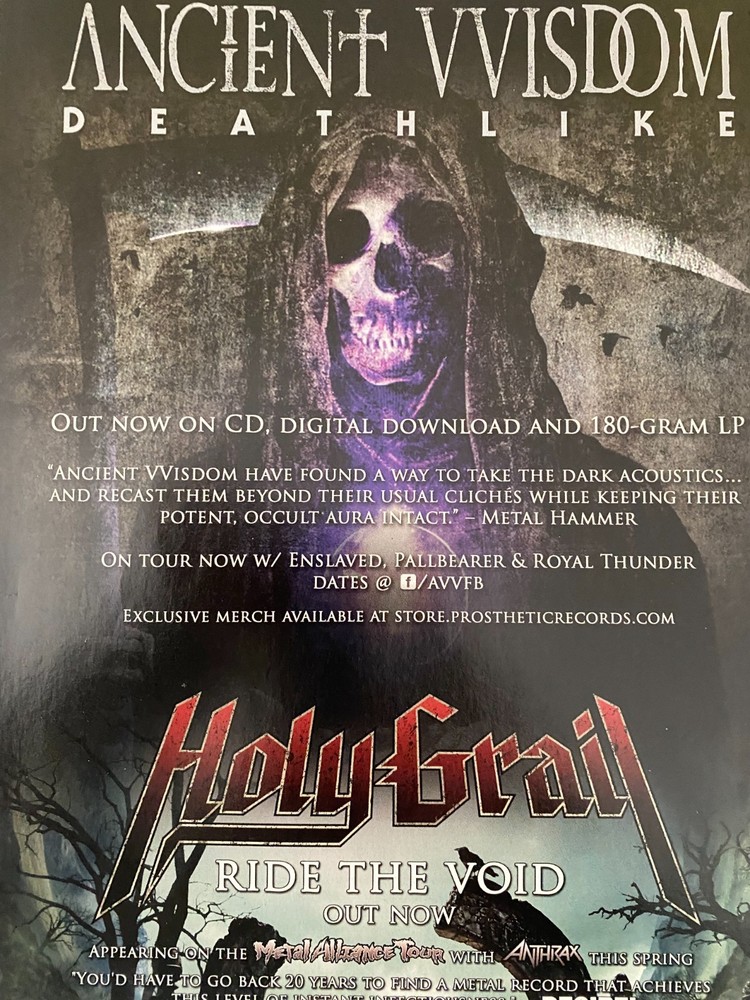 Ancient VVisdom, Deathlike, Full Page Vintage Promotional Ad