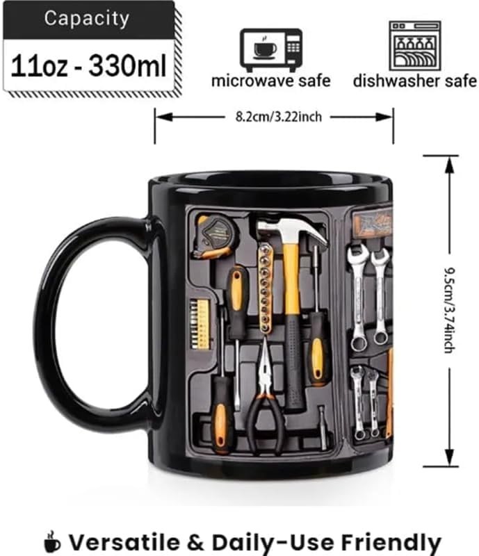 Toolbox Coffee Mug Mechanic Toolbox Mug Toolbox Set Pattern 11 OZ Mugs Men gift