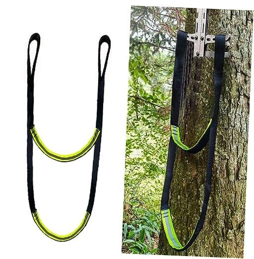 2-Step Climbing Stick Aider, Tree Stand Steps,with Reflective Layer Webbing