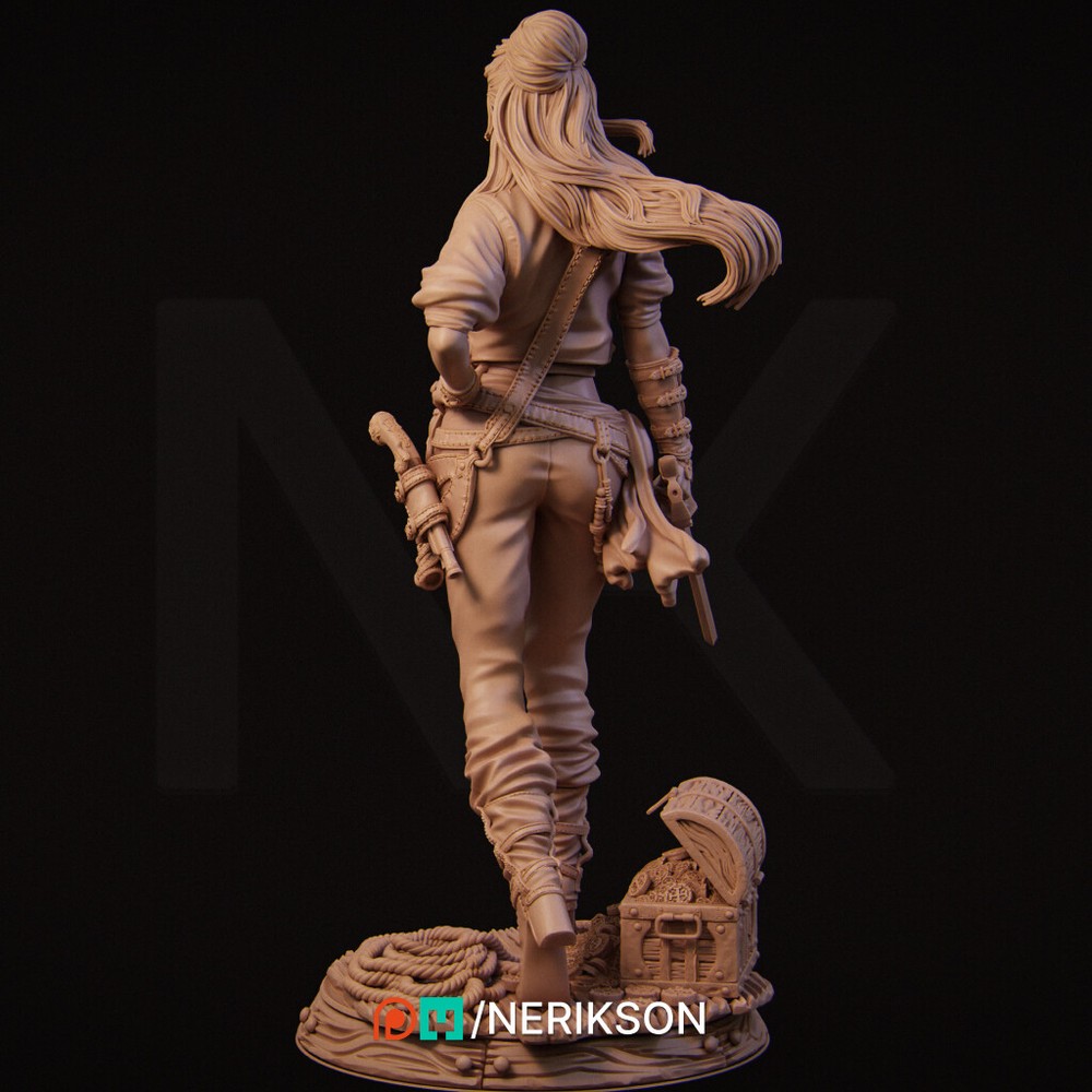 Mariana the Pirate | 3D Printed Figure | DnD | Pathfinder | Wargaming