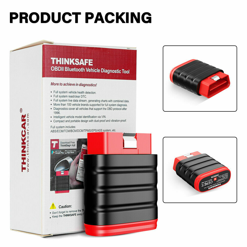 Thinksafe Car Scanner Bluetooth OBD2 Code Reader All System Diagnostic ABS TPMS