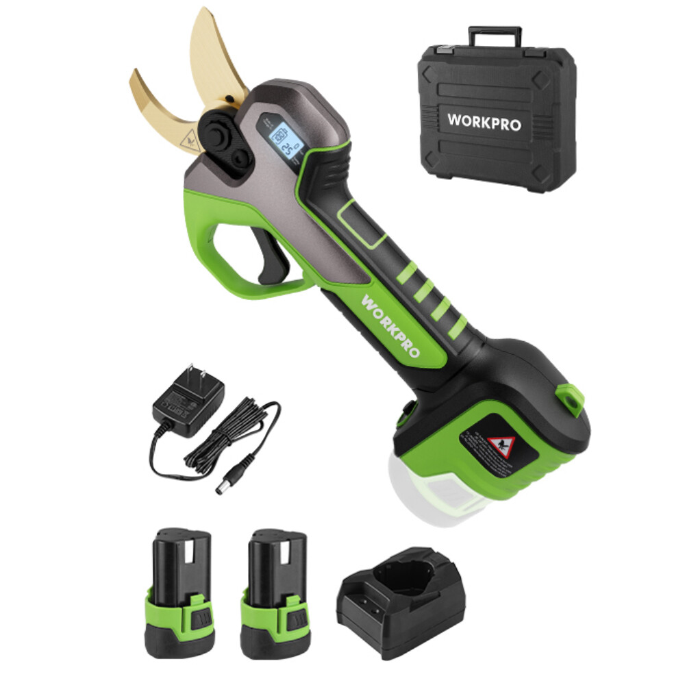 12V Cordless Tree Pruner Pruning Shears Electric Pruning Shears With 2 Batteries