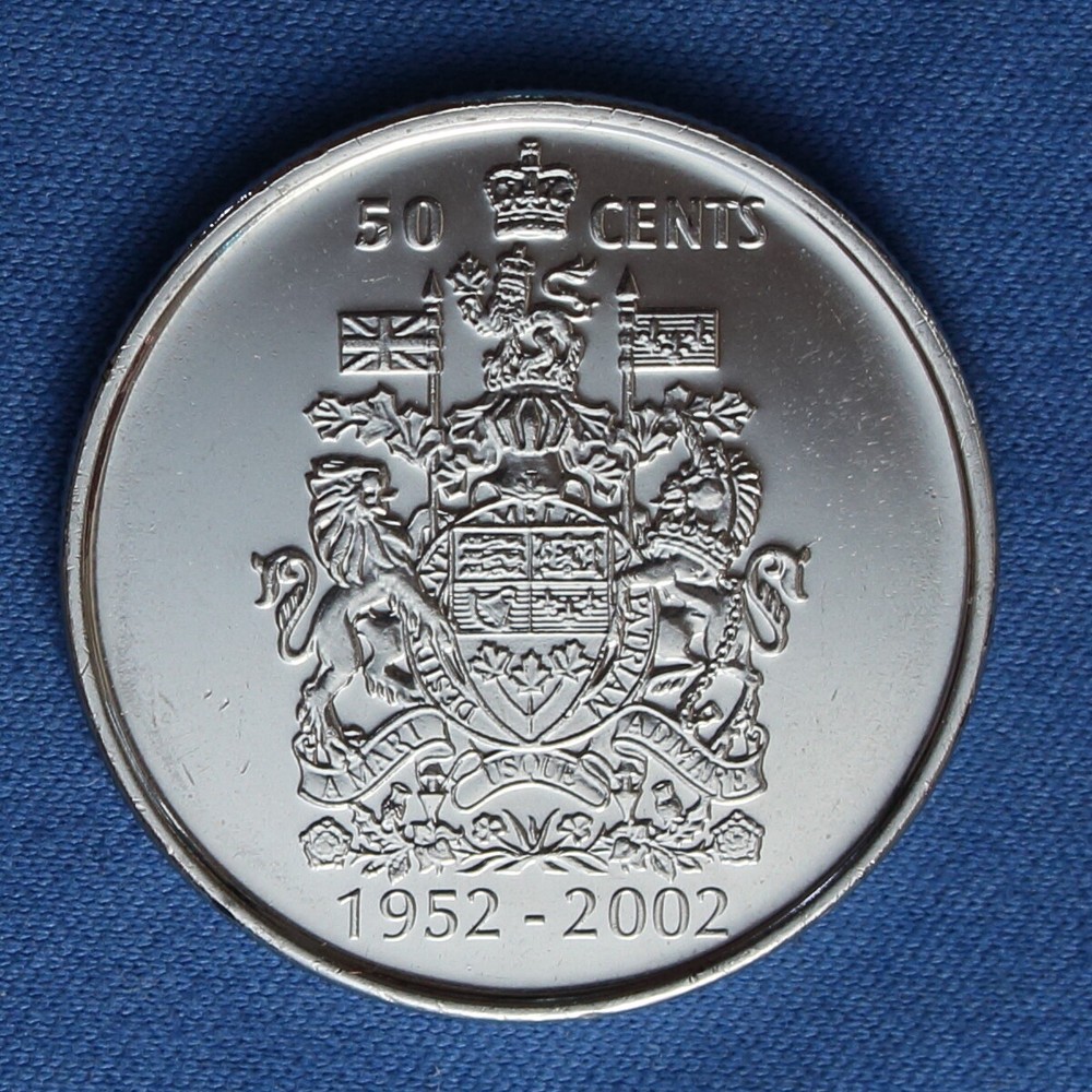 Canada 2002 Half Dollar (50 Cents) from a Mint Roll