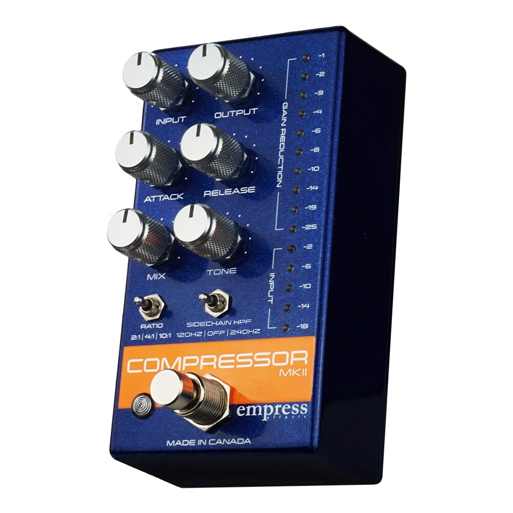 Empress MkII Compressor Pedal, All Analog, Blue