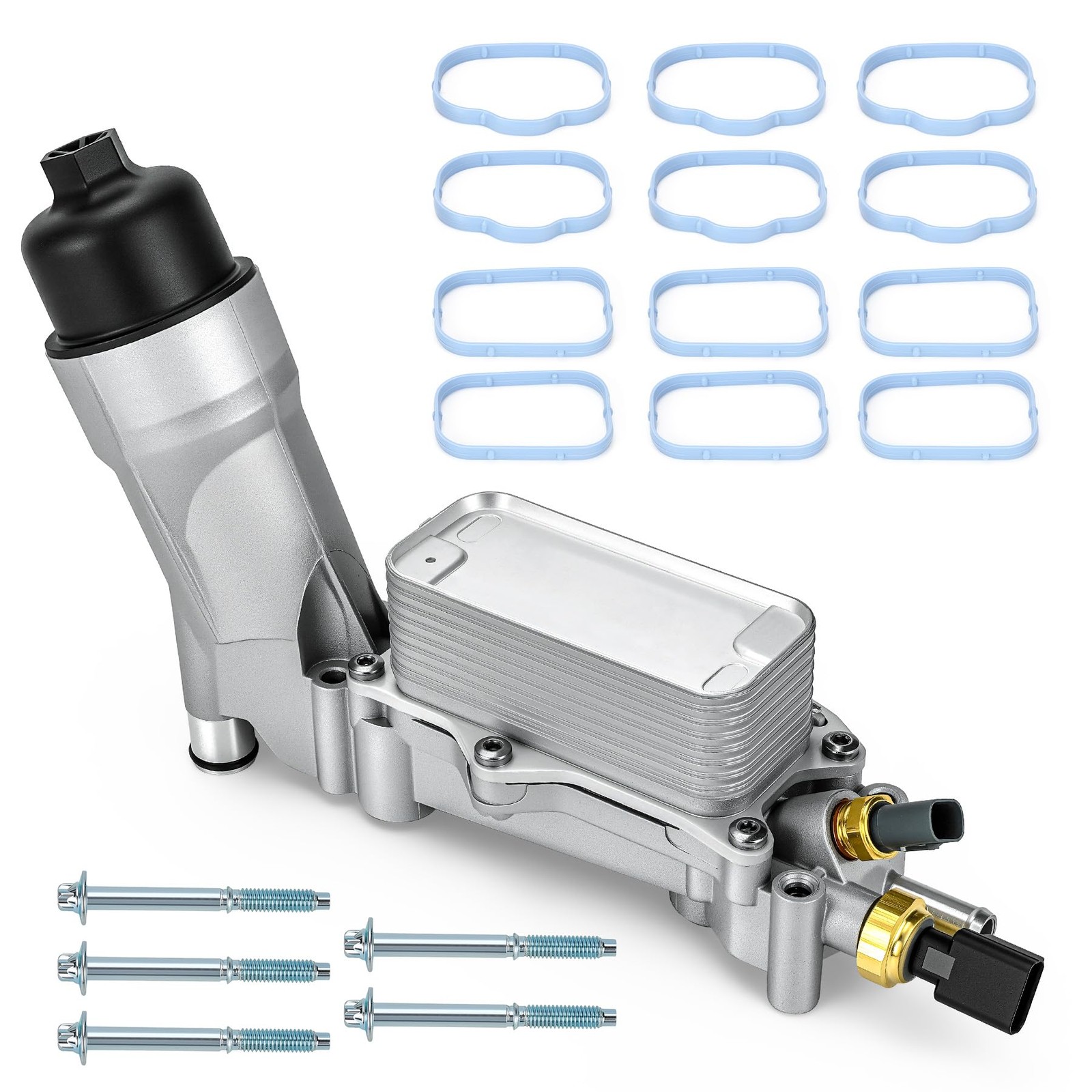 926-876 Aluminum Engine Oil Cooler Filter Housing for 2011-16 Chrysler 200 300..