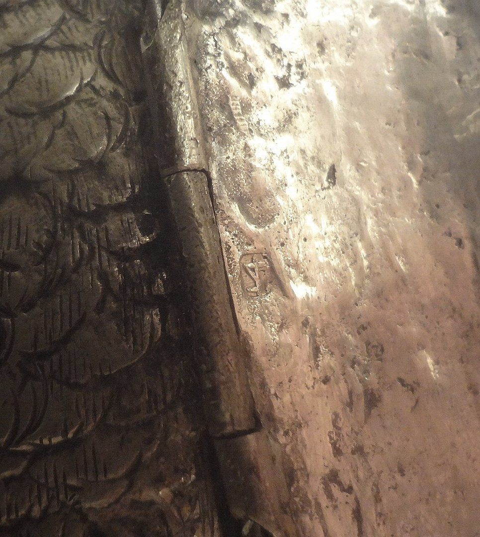 PR. ANTIQUE GERMAN SILVER full figure PEACOCK BON-BON serving TRAYS- HALLMARKED