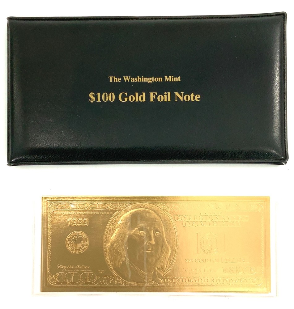 The Washington Mint $100 Gold Foil Note
