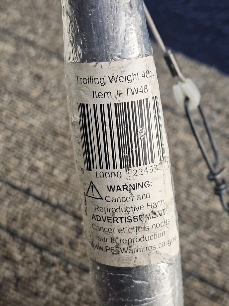 Fish Razr TW48: 48oz Rigged Trolling Weight Replacement