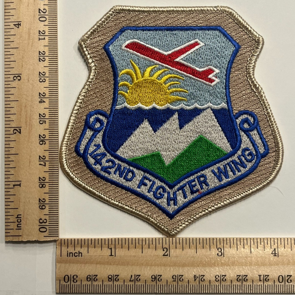US AIR FORCE PATCH: 142nd Fighter Wing Oregon Air National Guard
